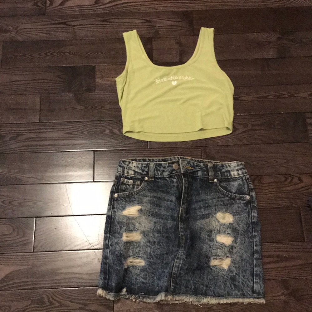 Skirt and top